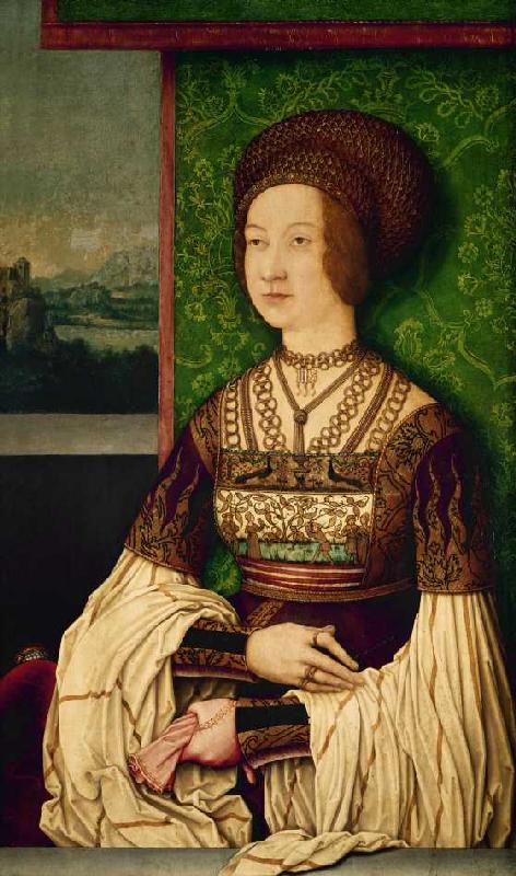 Bianca Maria Sforza, zweite Frau Kaiser Maximilians I from Bernhard Strigel