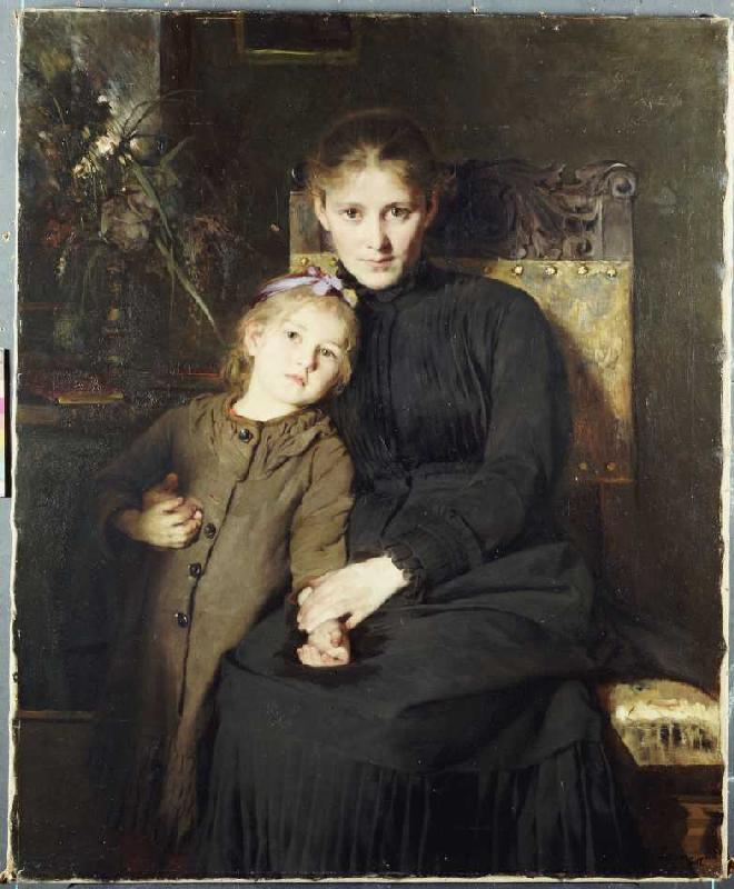 Mutter und Tochter. from Bertha Wegmann