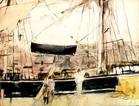 Boat on the Quay from Berthe Morisot