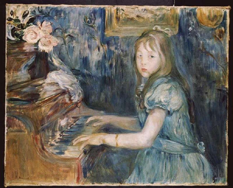 Lucie Leon Klavier spielend from Berthe Morisot