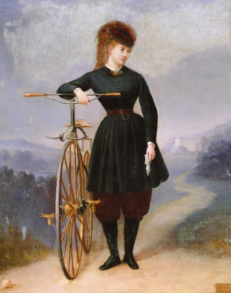 Blanche d'Antigny (1840-74) and her Velocipede from Betinet