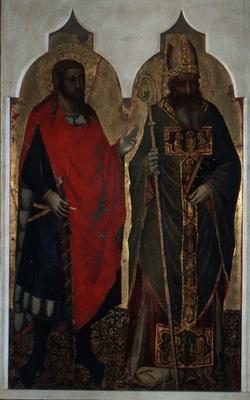 St. Julian and St. Zenobius (tempera on panel) from Bicci  di Lorenzo