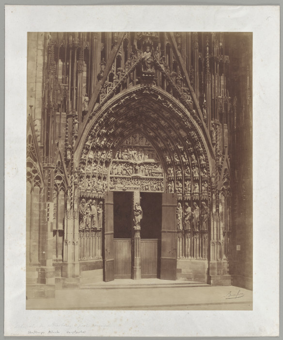 Strasbourg: The main portal of the cathedral from Bisson Frères