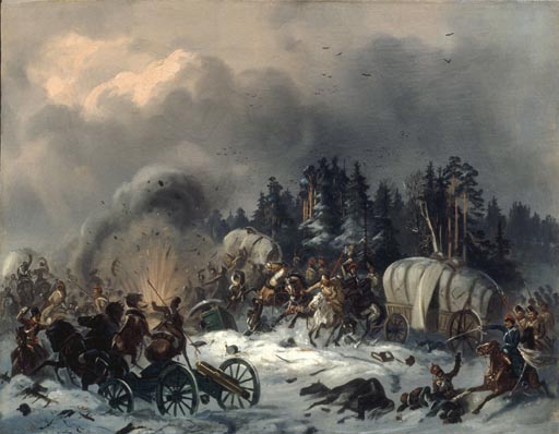 Szene dem russisch-franzoesischen Krieg 1812 from Bogdan Pawlowitsch Willewalde