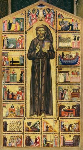 Tafelbild: Der hl. Franziskus von Assisi. -