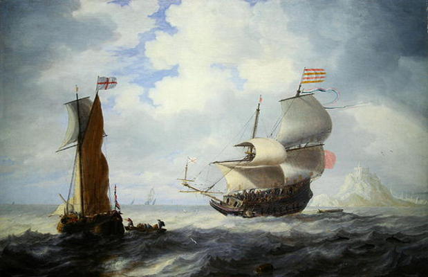 A Marine (oil on canvas) from Bonaventura Peeters