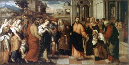 The Adulterer and the Redeemer (panel) from Bonifacio  Veronese