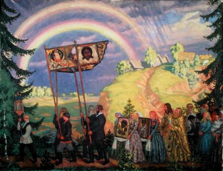 Easter Procession from Boris Michailowitsch Kustodiew