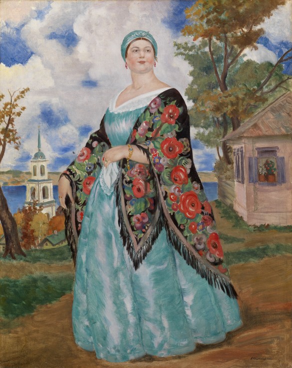 Merchant's Wife from Boris Michailowitsch Kustodiew