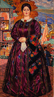 A merchant woman. from Boris Michailowitsch Kustodiew