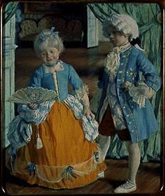 Children in Rococo period outfits from Boris Michailowitsch Kustodiew