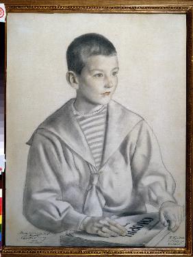Portrait of the composer Dmitry Shostakovitch (1906-1975) as child