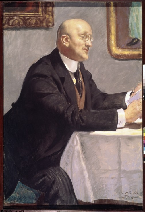 Portrait of the artist Igor Grabar (1871-1960) from Boris Michailowitsch Kustodiew