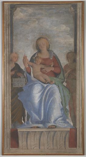 The Virgin and Child with Two Angels