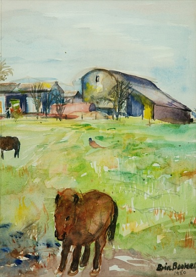 Pony in the Farm Meadow, East Green from Brenda Brin  Booker