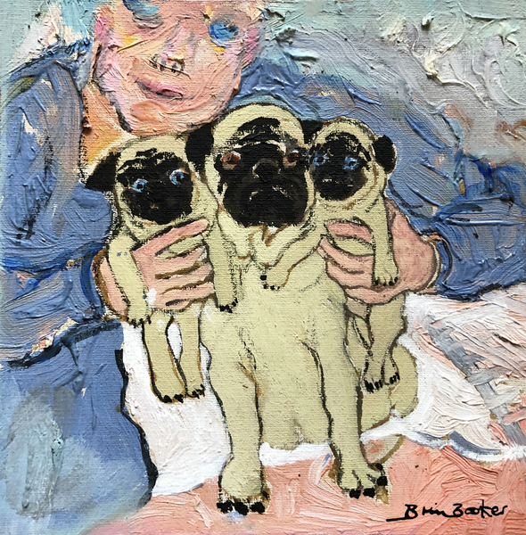 Pug pups with their Mother from Brenda Brin  Booker