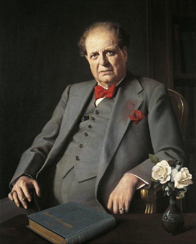 Portrait of Pietro Mascagni (Livorno, 1863-Rome 1945), 1939, by Bruno Croatto (1875-1948). Italy, 20 from Bruno Croatto