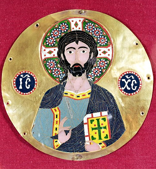 Christ Blessing, 10th-11th century (gold & enamel) from Byzantine