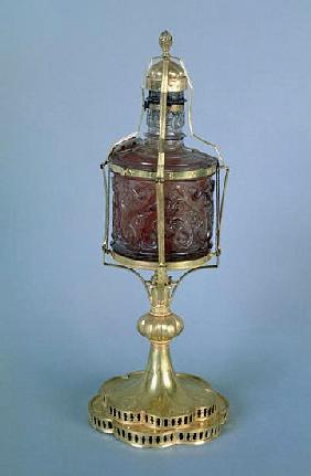 Reliquary of the Precious Blood, treasure from the Basilica of San Marco (jasper, gold & enamel)