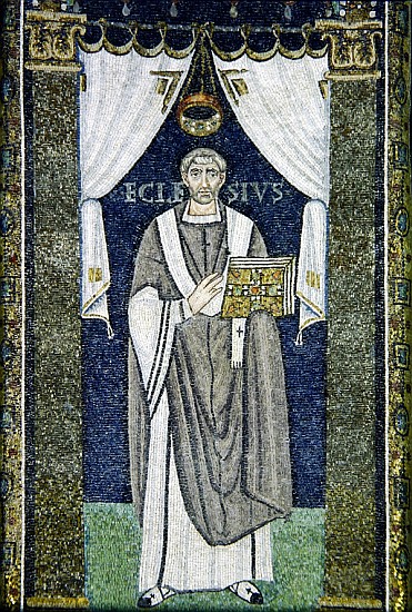 Ecclesio, a bishop of Ravenna from Byzantine School