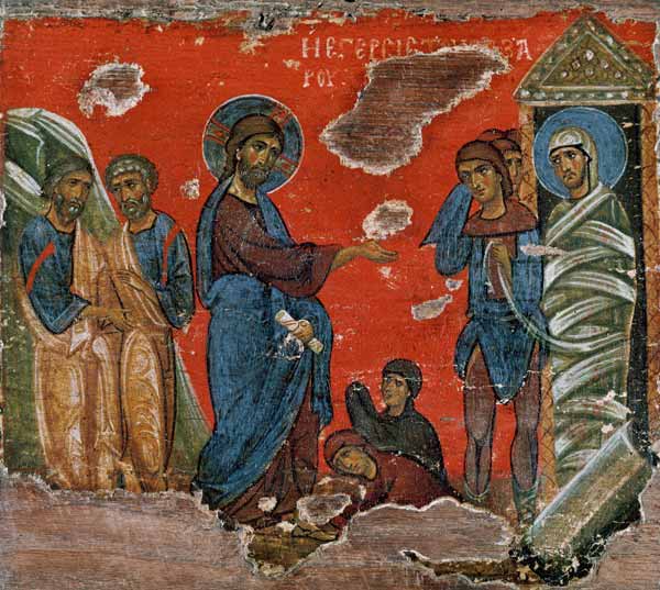 The Raising of Lazarus from Byzantine School