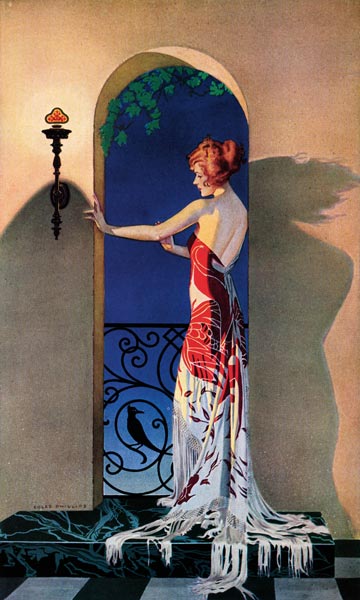 Fashionable 1920s Woman in Spain from C. Coles Phillips