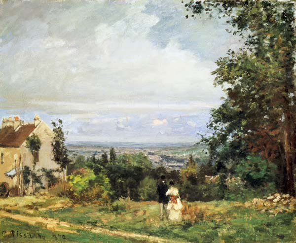 Countryside at Louveciennes from Camille Pissarro