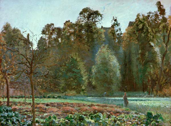 The cabbage field, Pontoise from Camille Pissarro