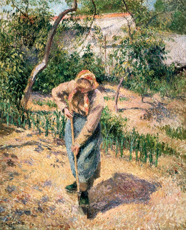 Farmer's wife at the gardening from Camille Pissarro