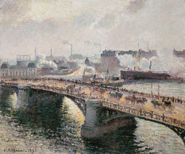 The BoÏeldieu bridge in Rouen from Camille Pissarro