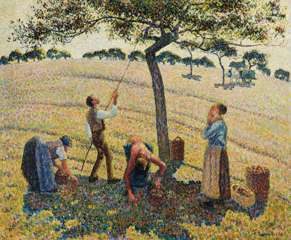 The apple harvest from Camille Pissarro