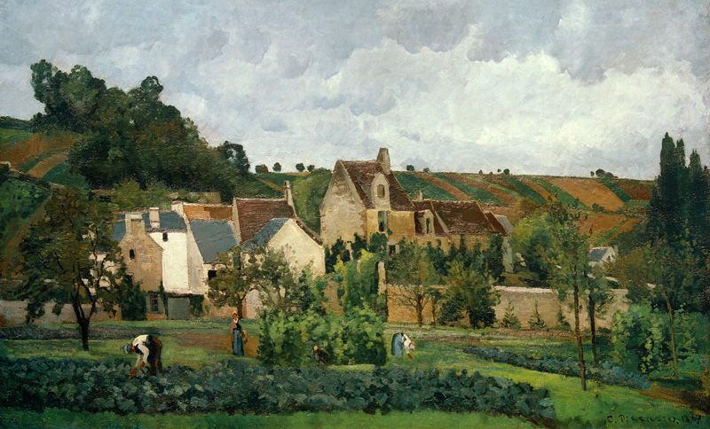 L ' Hermitage at Pontoise from Camille Pissarro