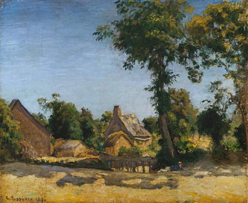 C.Pissarro, Landschaft (Dorf Melleraye) from Camille Pissarro