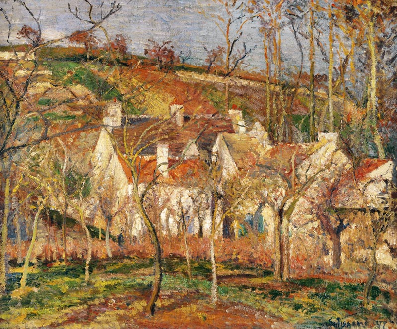 Pissarro / Les toits rouges ... / 1877 from Camille Pissarro
