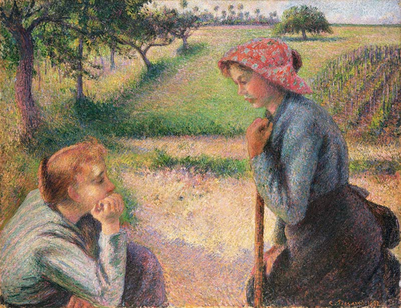 Two young farmers from Camille Pissarro