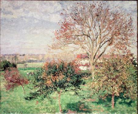 Autumn morning at Eragny from Camille Pissarro