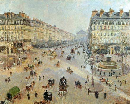 The Avenue de L'Opera, Paris from Camille Pissarro