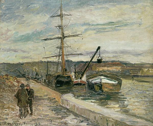 Camille Pissarro / Port of Rouen / 1883 from Camille Pissarro