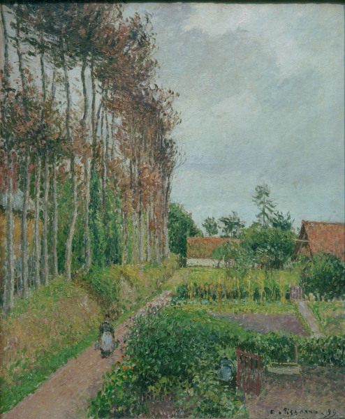 C.Pissarro, Gehöft der Auberge Ango from Camille Pissarro