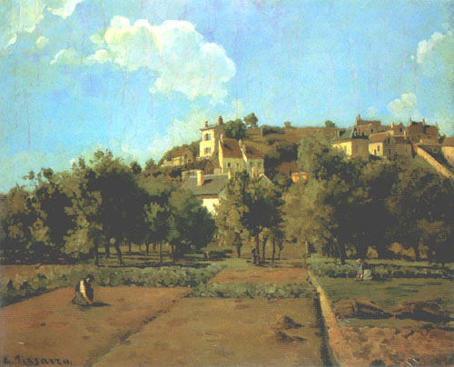 The gardens of L ' Hermitage, Pontoise from Camille Pissarro