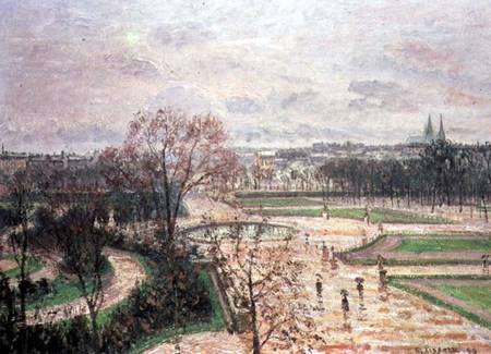 The Garden of the Tuileries in Rainy Weather from Camille Pissarro