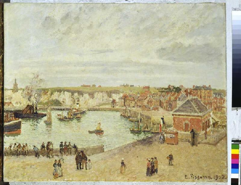 The port of Dieppe from Camille Pissarro