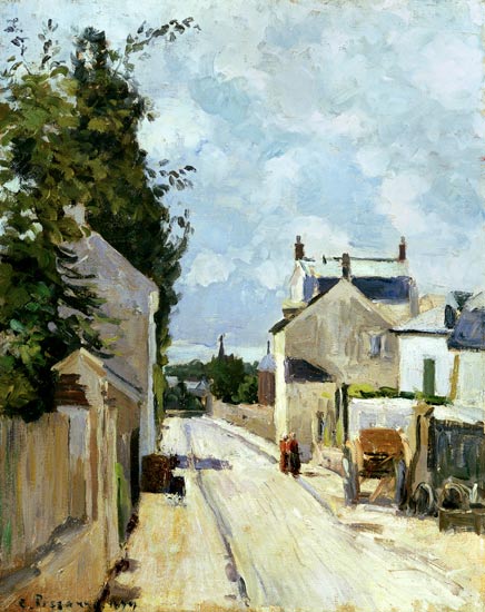 Rue de l'Ermitage, Pontoise from Camille Pissarro