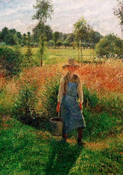 The gardener, after-midday sun, Eragny from Camille Pissarro