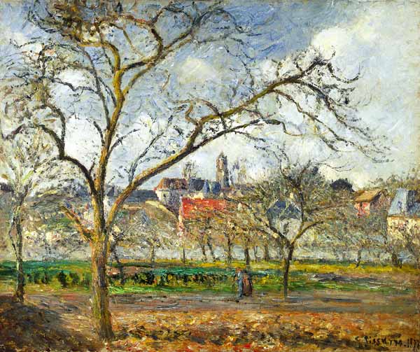 Orchard at Pontoise in early winter from Camille Pissarro