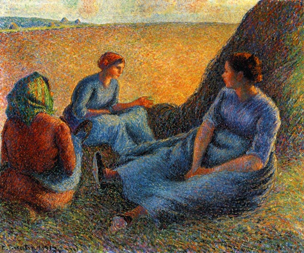 Rest at the hay harvest from Camille Pissarro