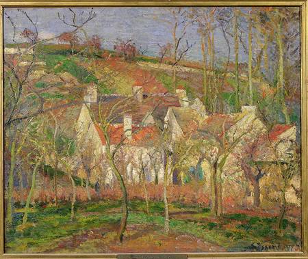 The Red Roofs, or Corner of a Village, Winter from Camille Pissarro