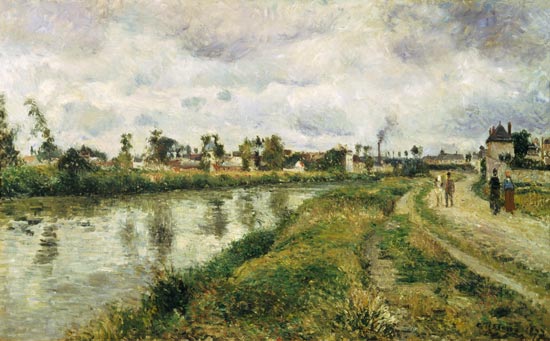 Riverside at Argenteuil from Camille Pissarro