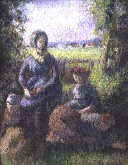 Rustic scene from Camille Pissarro