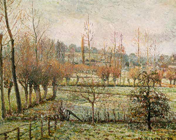 Snow Effect at Eragny from Camille Pissarro